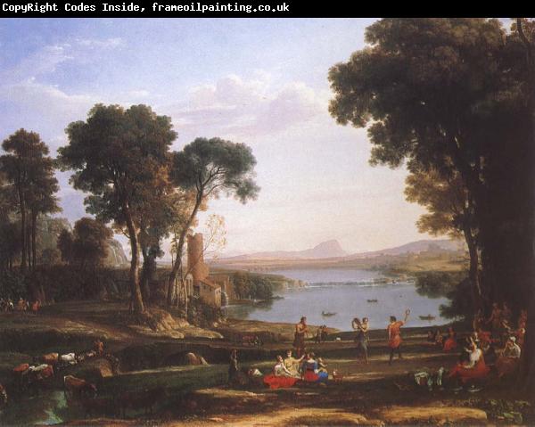 Claude Lorrain Landscape with Isaac and Rebecka brollop